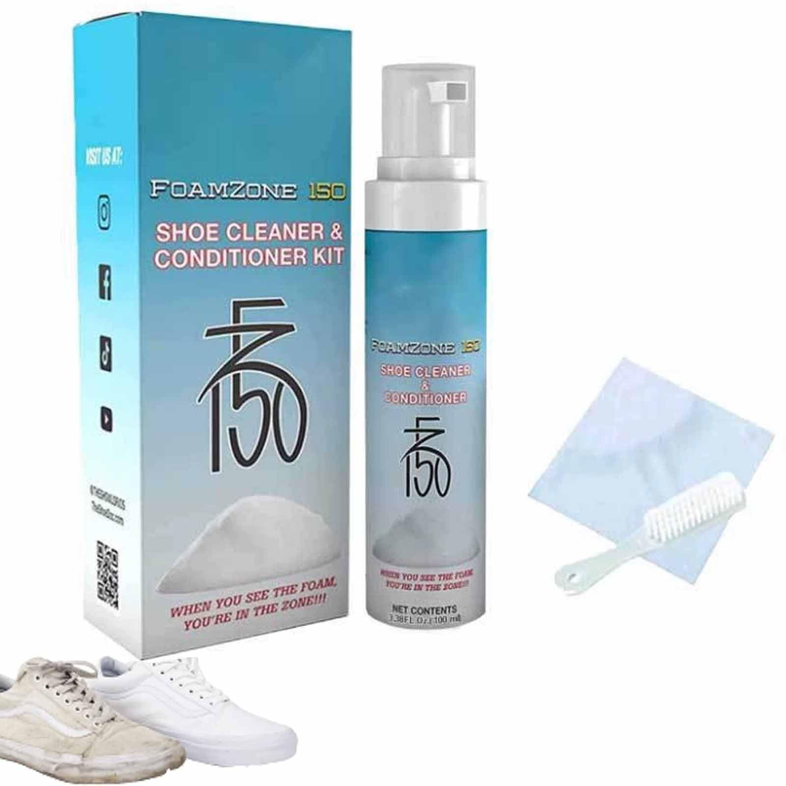 Pukmqu Foamzone 150 Shoe Cleaner, Fz150 Shoe Cleaner, Foam Zone 150 Shoe Cleaner, Fz150 Shoe Cleaner Foam, Shoe Cleaner Kit, white shoe cleaner