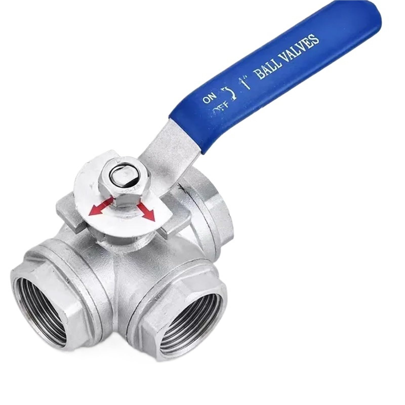 Válvula de bola de alta durabilidad en acero inoxidable 304 tipo L con paso DN25 de 1 pulgada