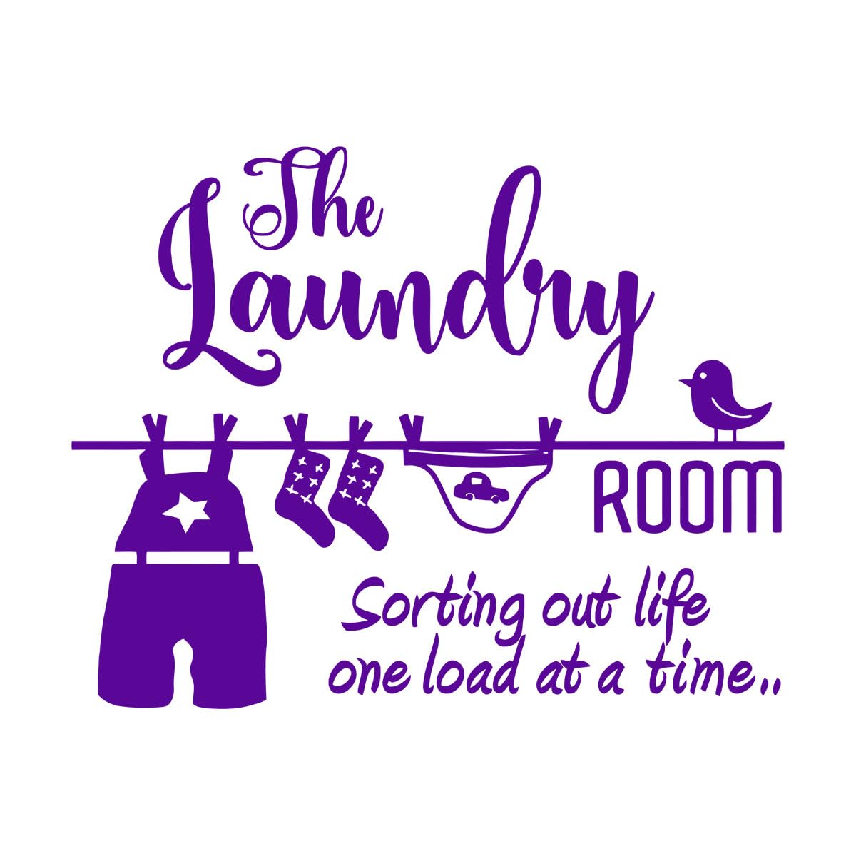 Removable Home Decor Wall Stickers Laundry Room Vinyl Decals Muraux Bathroom Waterproof Wallpaper Decal Small - 33x42cm