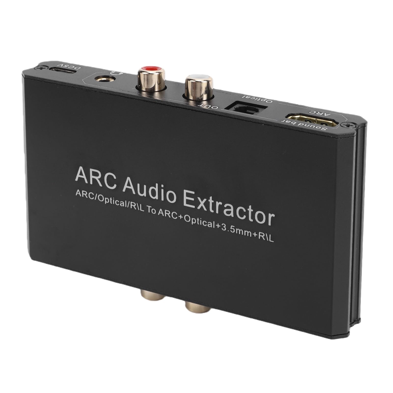 Zunate Convertitore DAC 24bit 192KHz | ARC Sound Extractor da Digitale Ad Analogico con Adattatore Ottico L/R per TV