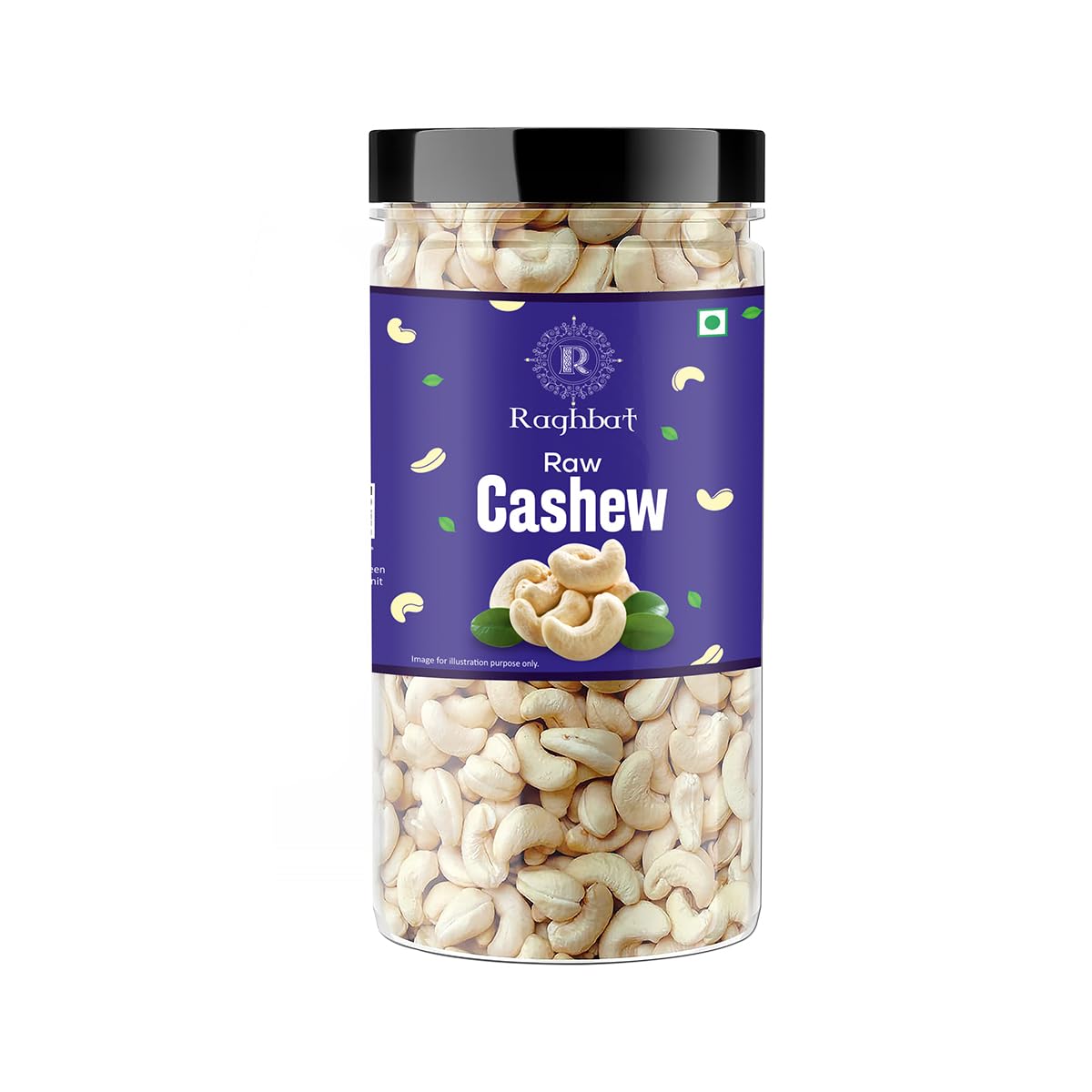 Raghbat Pure Cashews Whole/Kaju, 250g, Nutritious & Delicious, Premium Kaju nuts, Rich in Protein, Magnesium & Phosphorus, Deluxe Size & Crunchy Nuts
