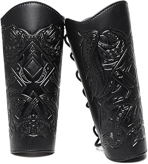 Viking Arm Bracers Leather Armor Cuffs