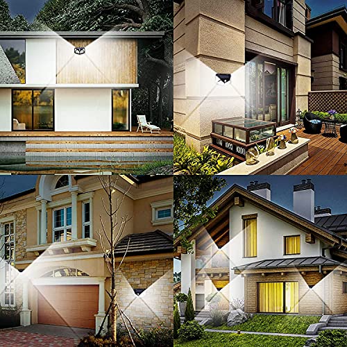 Image of Boosty 100 LED Solar Motion Sensor Wall Light 4 Side Bright Light with Dim Mode - Security Lamp for Home,Outdoors Pathways | Bright Solar Wireless Security Motion Sensor Light 100 Led (6)