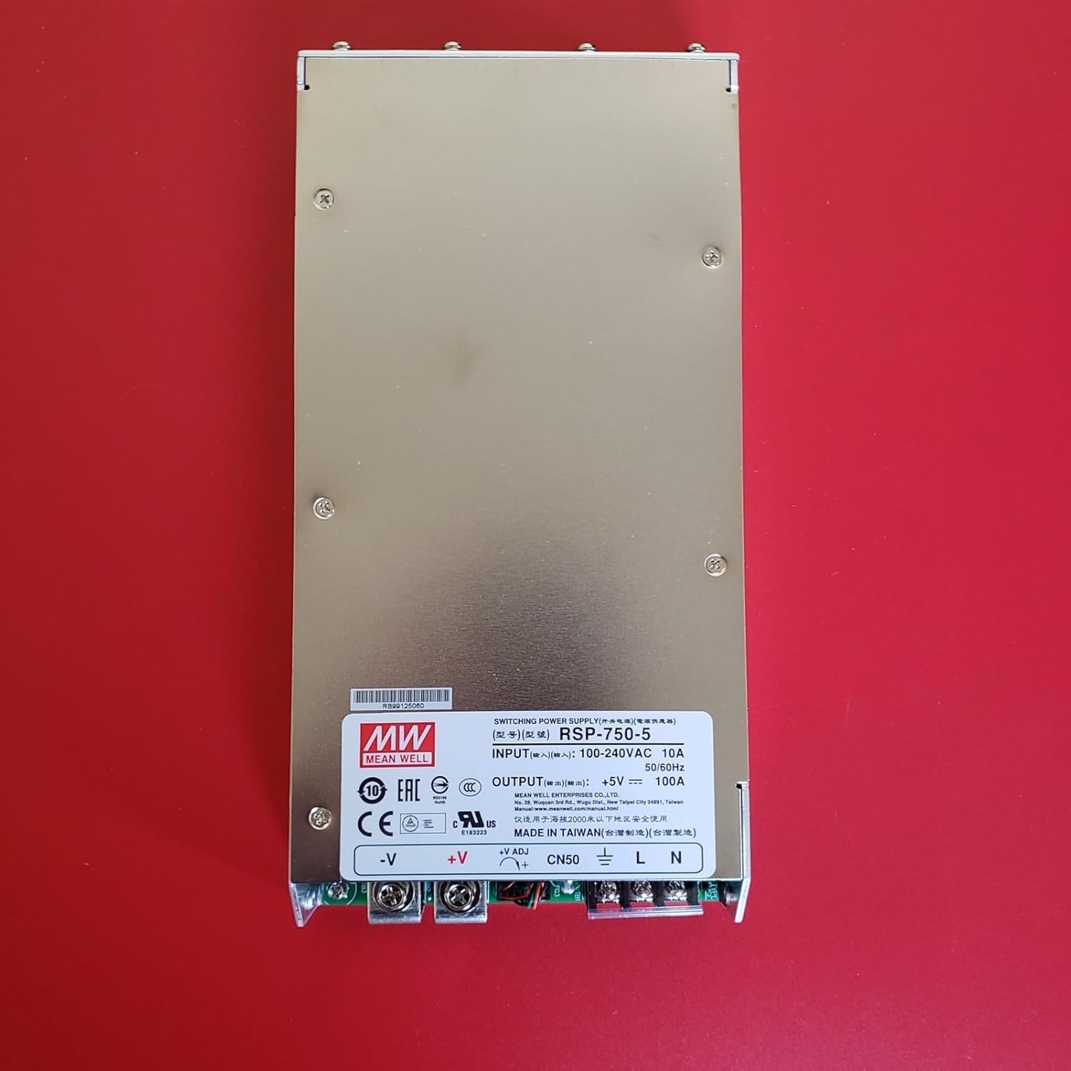 NYUMMRYT RSP-750-12 Power Supply terminal block
