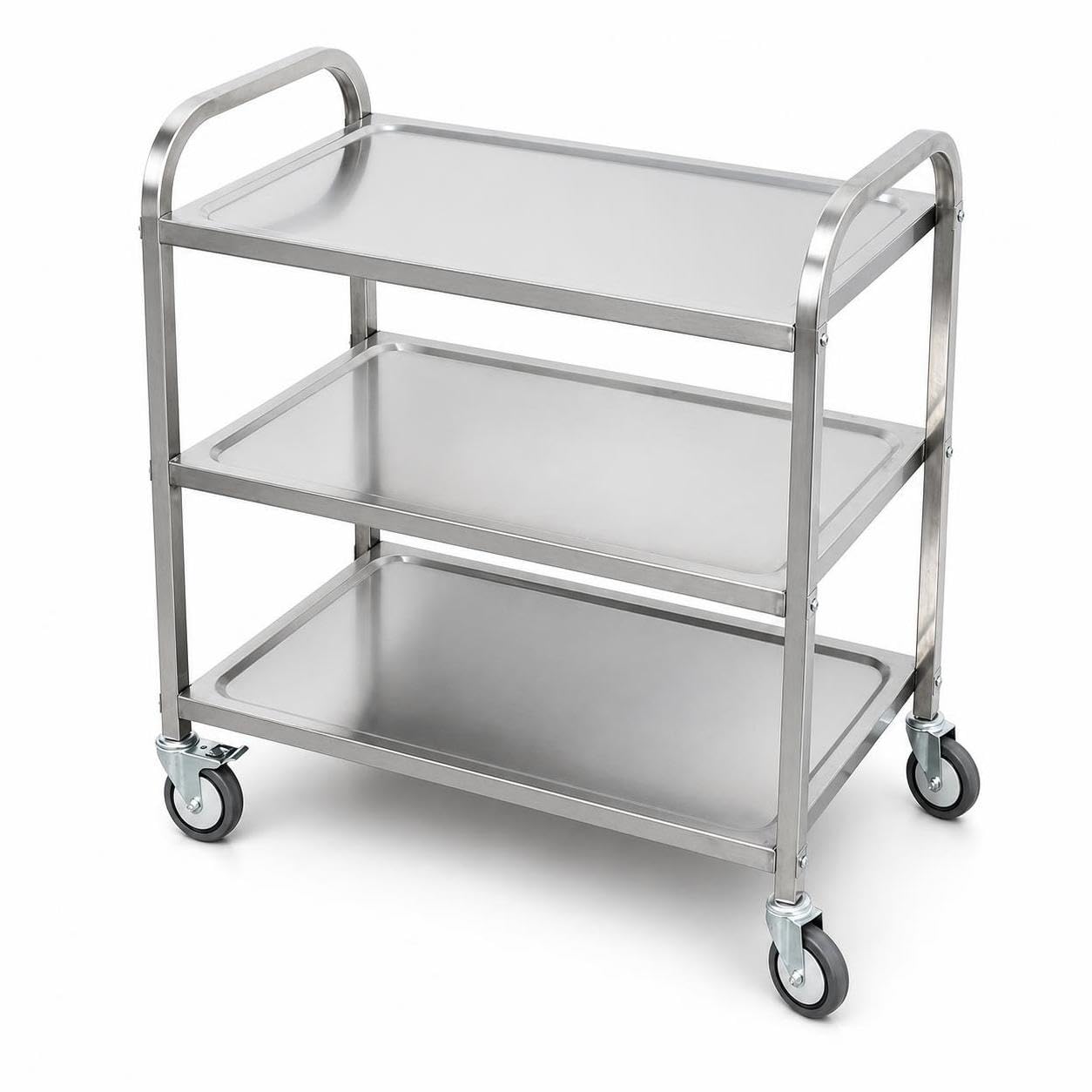 Carrello Multiuso da Ristorante Mobile, Carrello 3 ripiani grande spesso