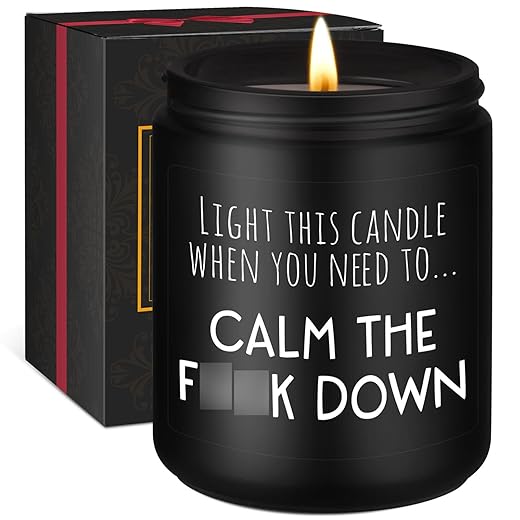 Miracu Calming Candles, Stress Relief Gifts for Women - Funny Aromatherapy Candles for Men, Anxiety Relief for Women, Friend Coworker - Christmas, Calm Down, Birthday, Relaxing Gifts for Men, Mom Dad