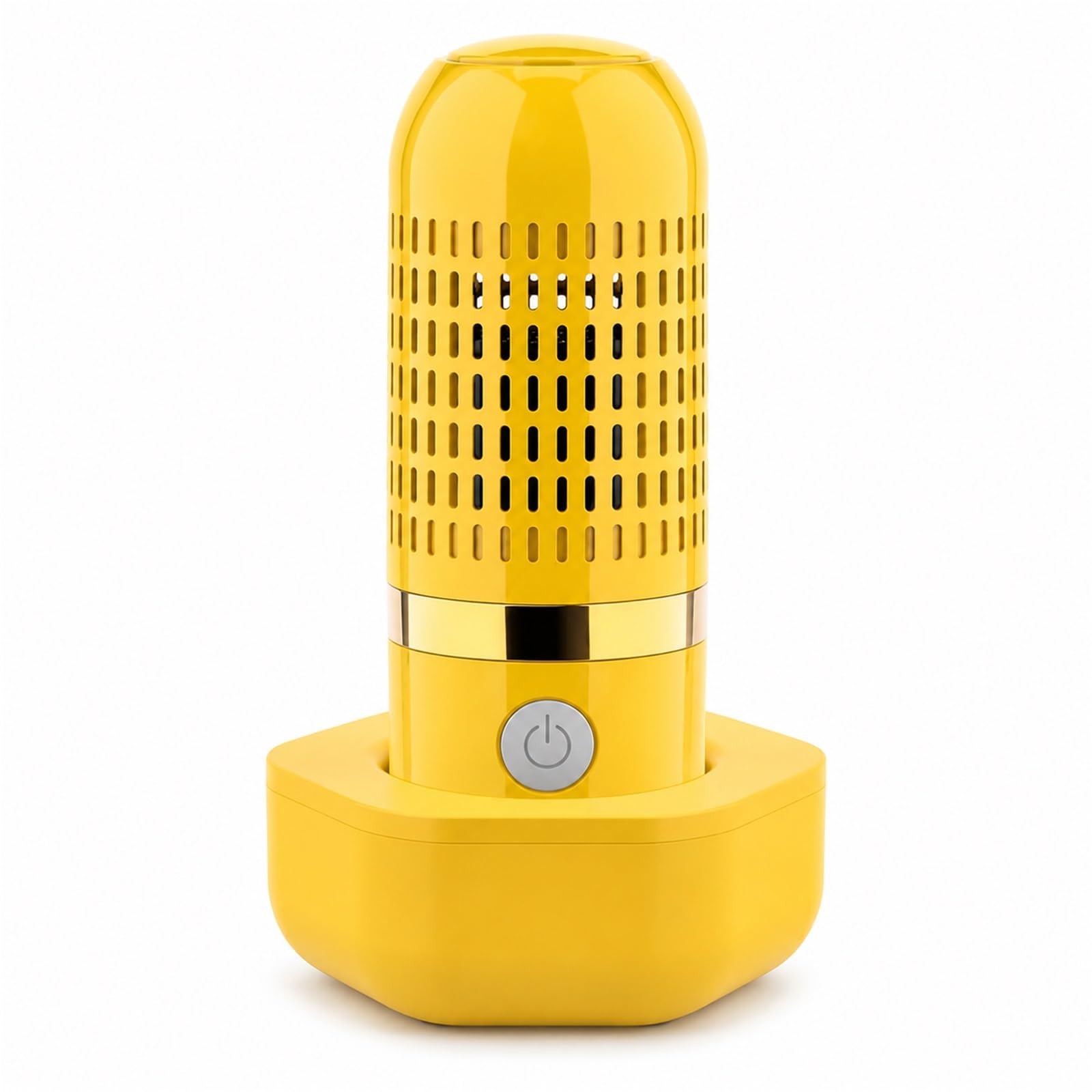 PurePod Fruit and Vegetable Cleaner Device, Portable Water Purifier for Produce Meat Seafood, USB Rechargeable Kitchen Gadget for Camping and Travel(Yellow)