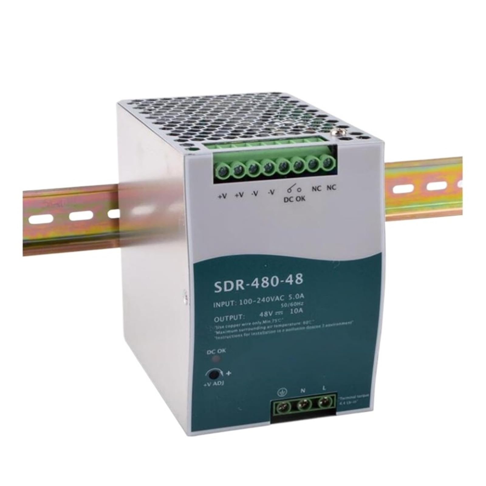 Alimentation Rail DIN SDR-480-48 48V pour équipements de machines