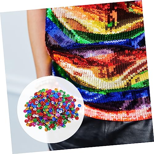 EXCEART 3 Pacotes Lantejoulas Côncavas a Material De Bricolage Tricotar Lantejoulas Soltas Aplique D