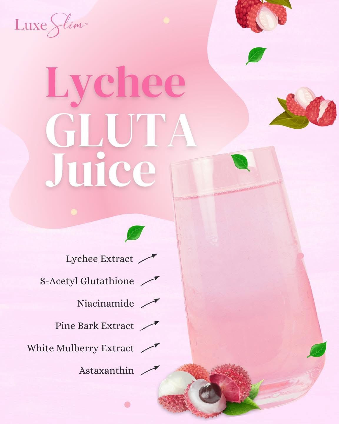 luxe slim glutathione review Amazon.com: Luxe Beauty by Anna Magkawas Lychee Gluta Juice 21g x 8 Sachets  : Health & Household