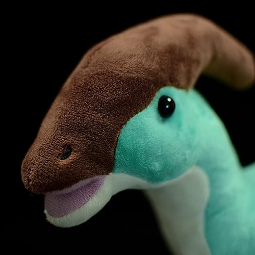 Miniatura 8 de lilizzhoumax Paractenosaurus - Juguetes de peluche realistas de paractenosaurio verde, animales de peluche suaves, juguetes realistas de 15.35