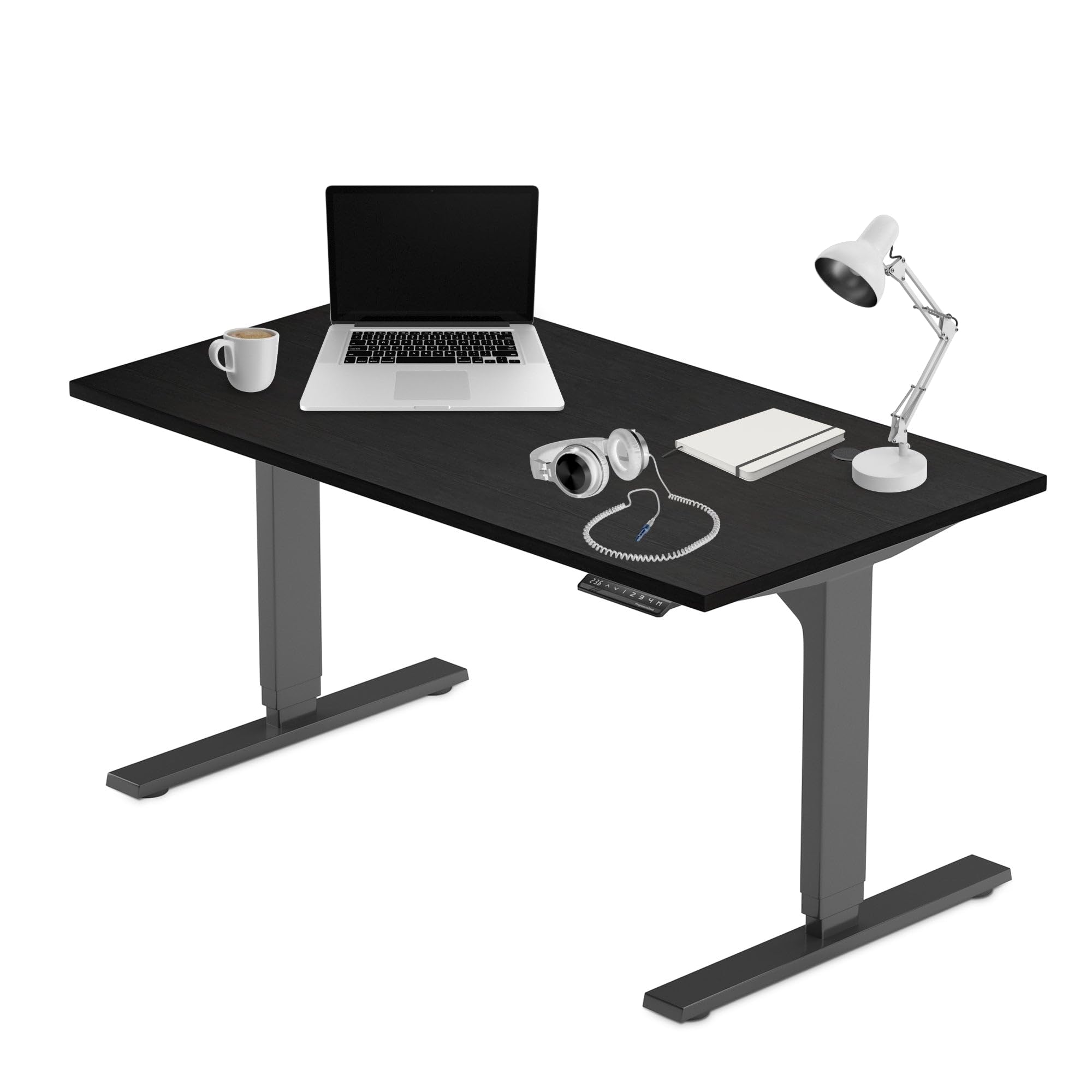 Progressive Desk Stand Up Adjustable Height Electric Standing Desk - 60x30 Dual Motor Computer Workstation Sit Stand Table