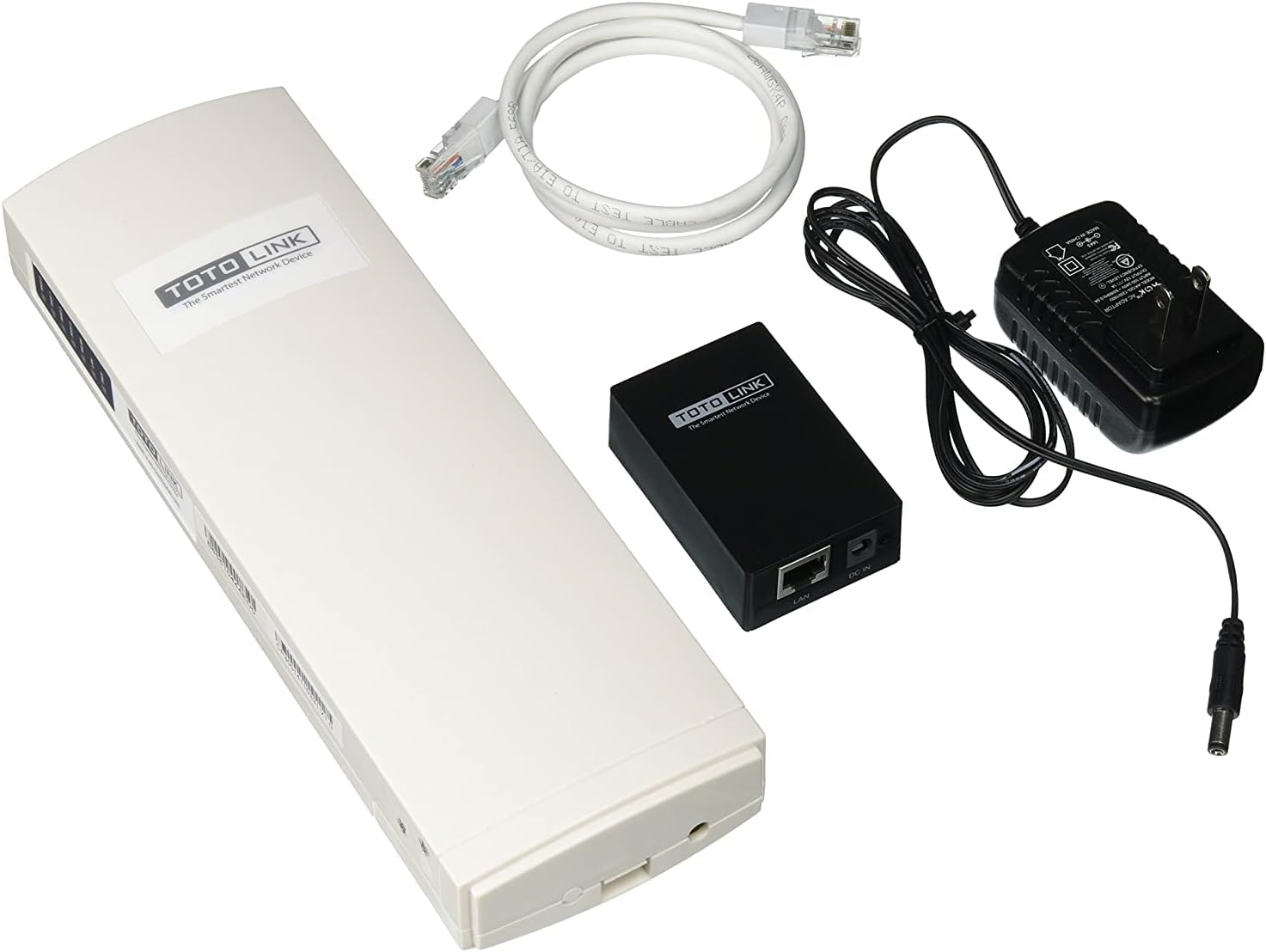 TOTOLINK 300Mbps 2.4GHz Wireless Outdoor AP/Client/2 * 11dBi Antennas/WISP/Weatherproof Design/ 802.11b/g/n 2.4GHz, Warranty 2 years