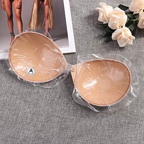 Reggiseno invisibile spingere su copricapezzoli senza spalline traspirante confortevole alta viscosa autoadesivo copricapezzoli riutilizzabile reggiseno copricapezzoli Sicuro/Black Round/B