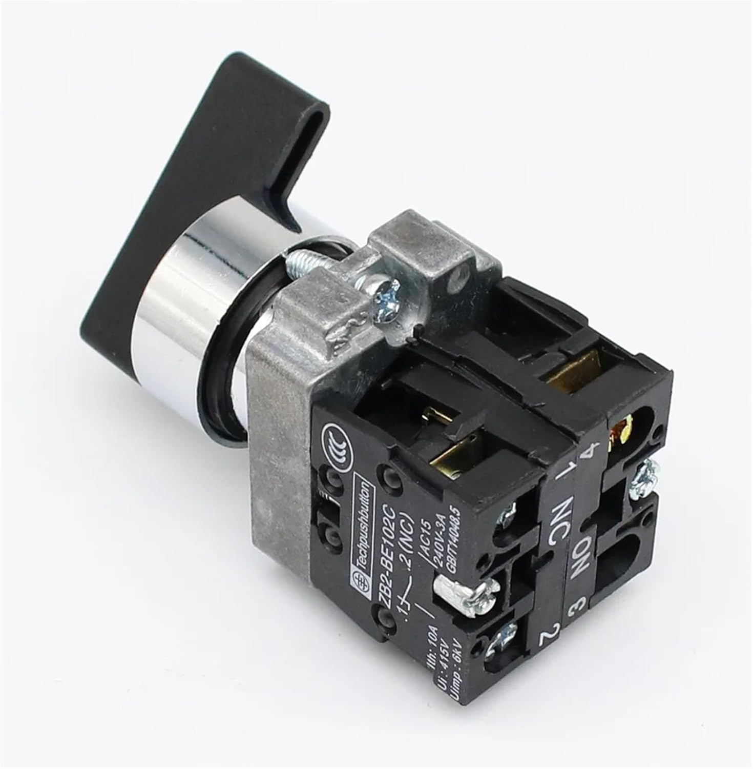 Button XB2 Two or Three 23 Position knob Turn Change-Over Switch Master Switch 22 Key Button(XB2 Long Handle,3 Position,1NO)