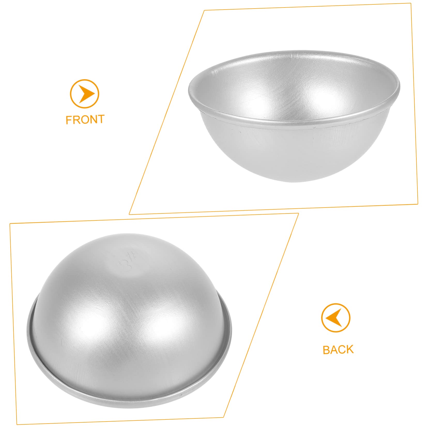 Moule Demi-sphère en Aluminium 12 Pièces pour Bricolage Créatif