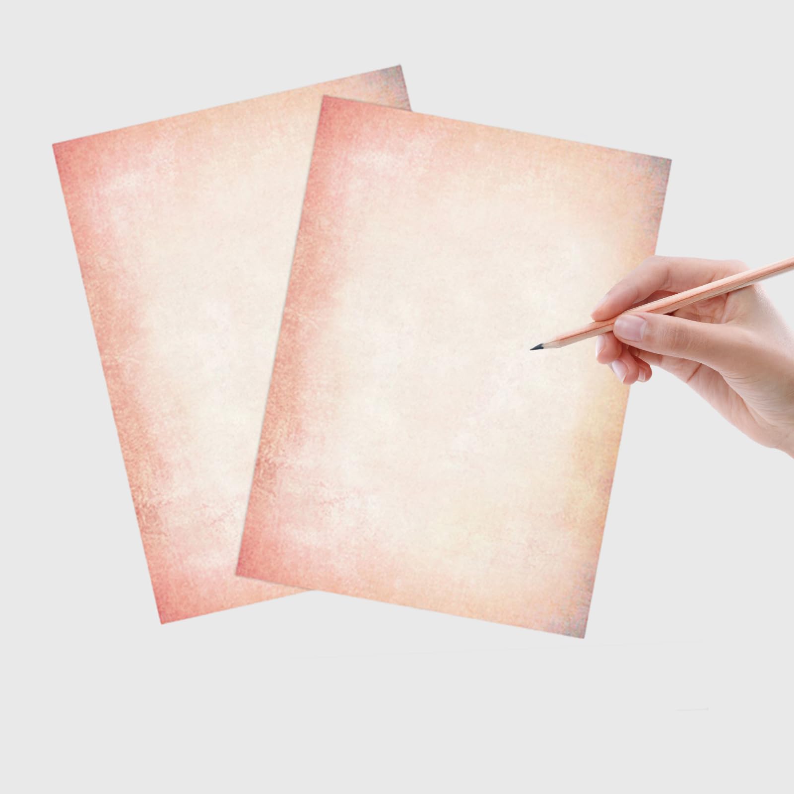 Qpout 60 Sheets Retro Pink Stationery Paper, Pink Letter Paper Cute Writing Paper - Image 4