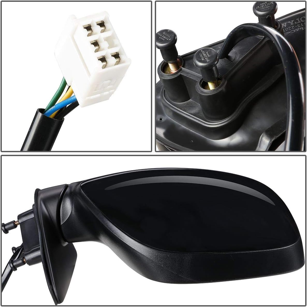 Auto Dynasty TO1321208 OE Style Powered+Heated Passenger/Right Side View Door Mirror Compatible with Toyota Tundra 00-06