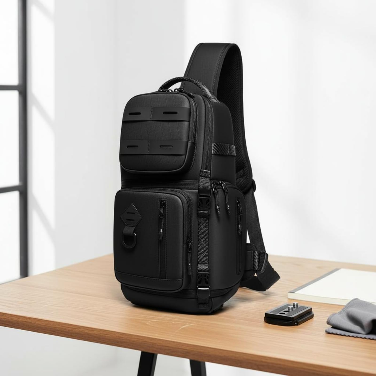 predolo Bolsa Táctica Cámara Ligero Bolso Bandolera Cámara Compartimentos Equipo de Fotografía para Viaje