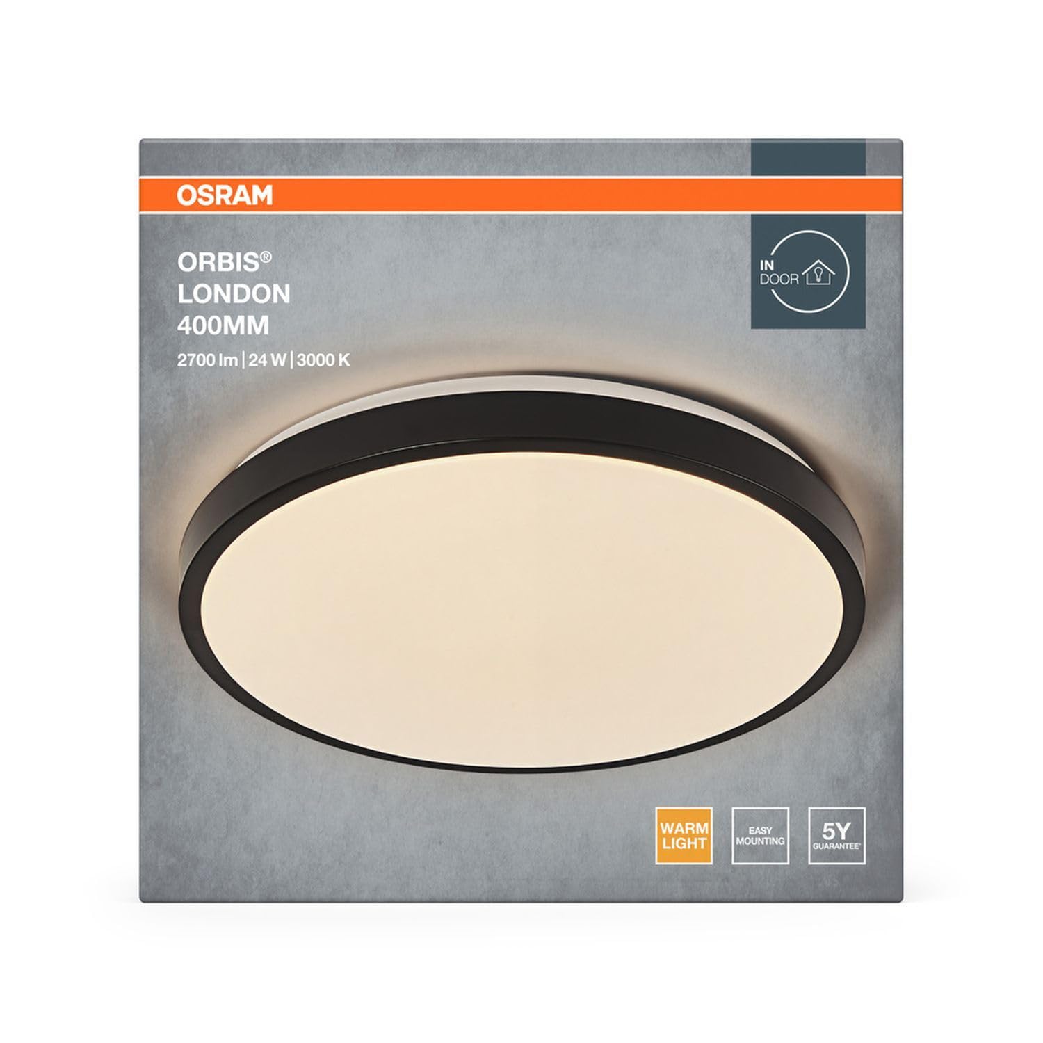 Licht-Erlebnisse LED Deckenlampe Metall Schwarz 3000 K modern gemütlich Schlafzimmer Esszimmer Flur Treppenhaus Büro Küche Ø39.5 cm Deckenleuchte Wohnzimmer