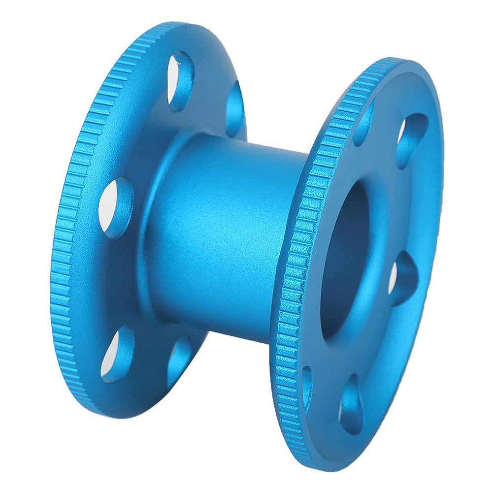 Bobina immersione lega alluminio resistente mulinello subacqueo leggero per immersioni grotta tecniche bobina vuota ampio foro centrale Blu