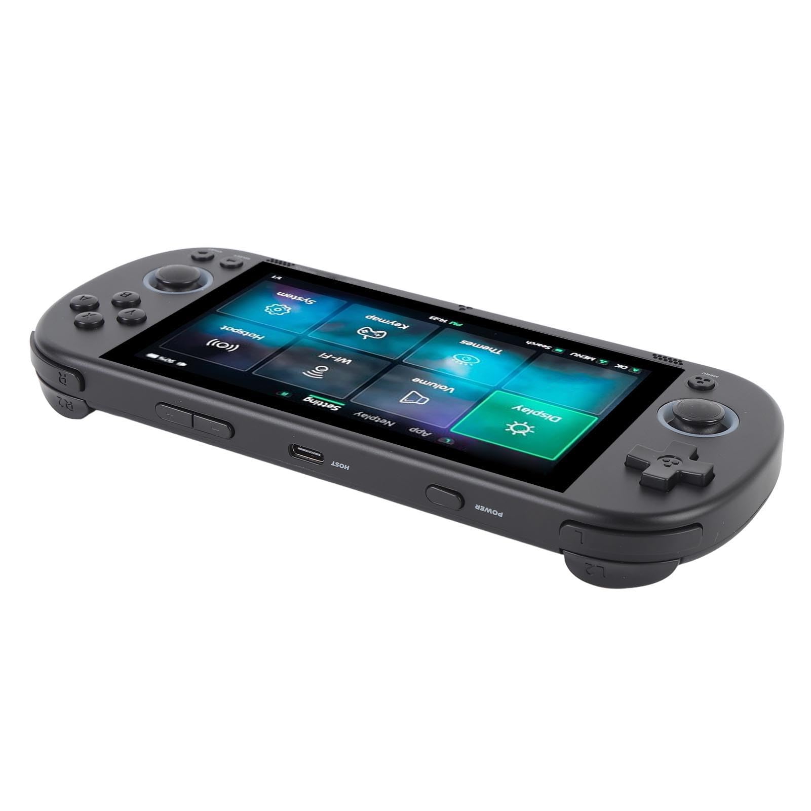 Sxhlseller 4,96 Pollici retrò -Game Portatile 64 GB VideoGa Console per Entusiastici retrò (Black)