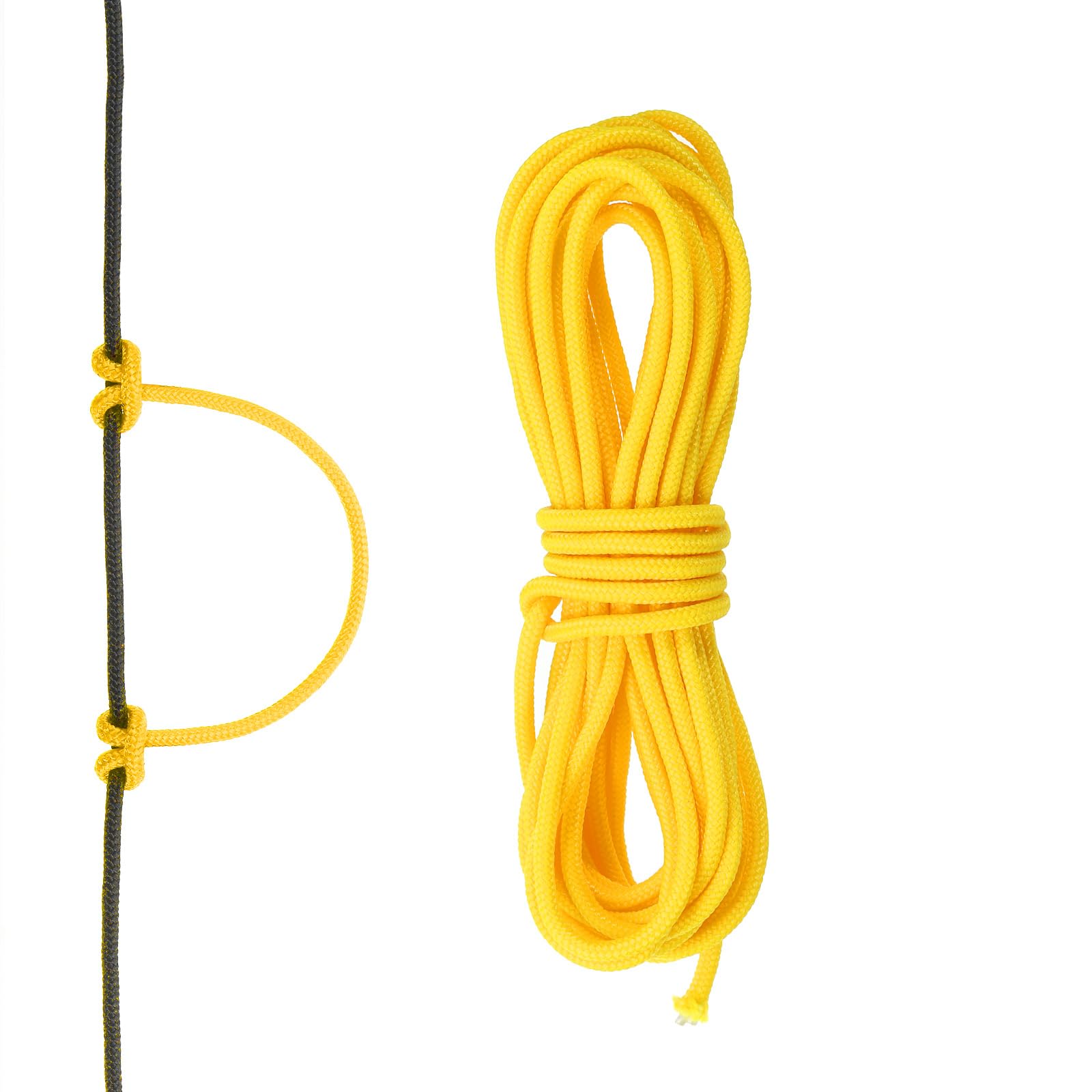 sourcing map 10 Feet Archery D Loop Rope String Nocking Loop Rope Serving Thread Release Material for Compound Archery Bowstring(Yellow)
