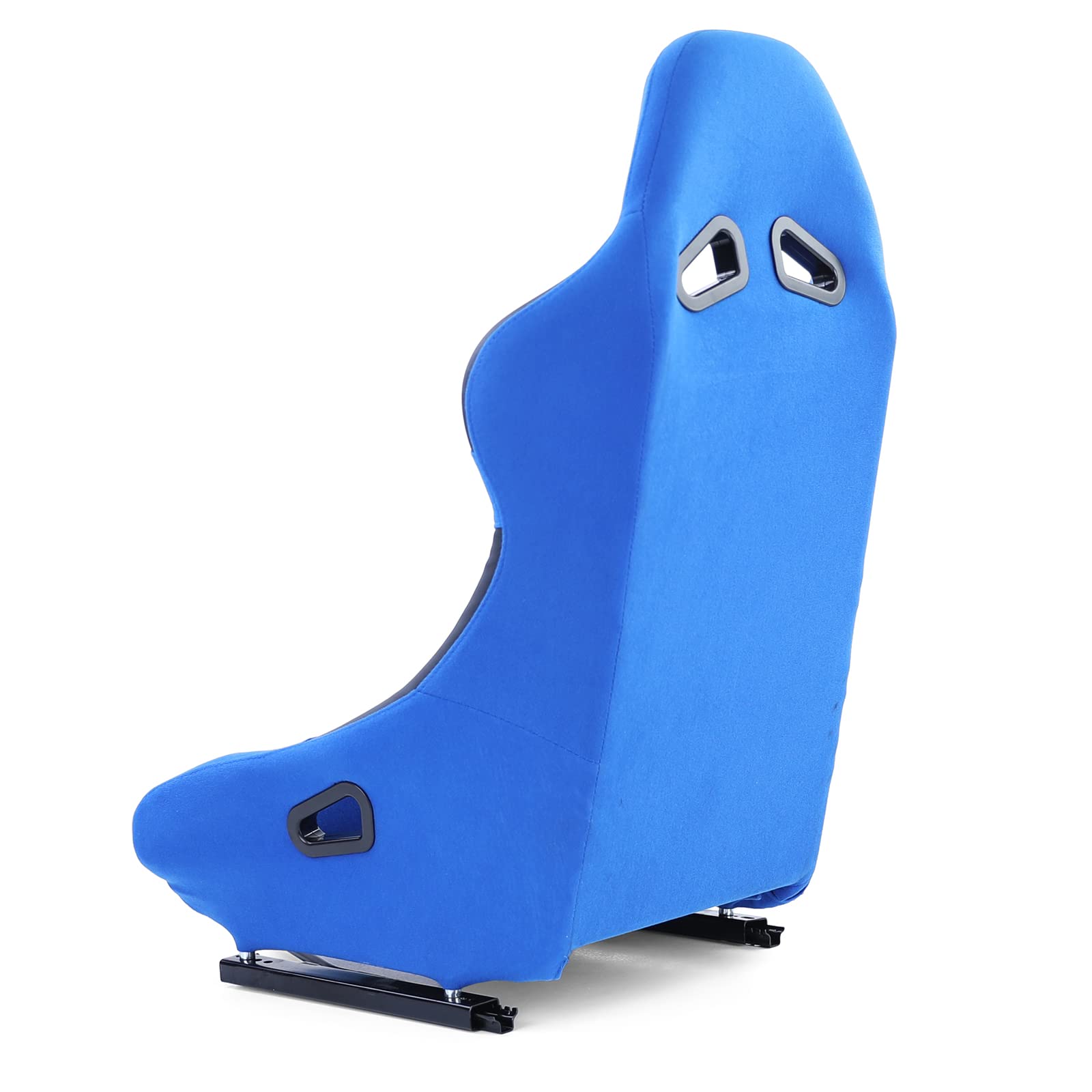 Sportsitz Schalensitz Race1 mit Laufschienen Stoff Blau