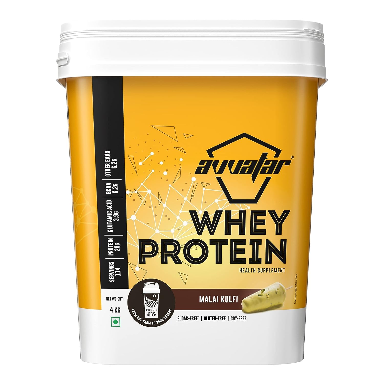 See full amazon price history chart for WHEY PROTEIN | 4Kg | Malai Kulfi Flavour | 28g Protein | 114 Servings | Isolate & Concentrate Blend WHEY PROTEIN | 4Kg | Malai Kulfi Flavour | 28g Protein | 114 Servings | Isolate & Concentrate Blend (B0D94HVFDV) Amazon Price History, Amazon Price Tracker
