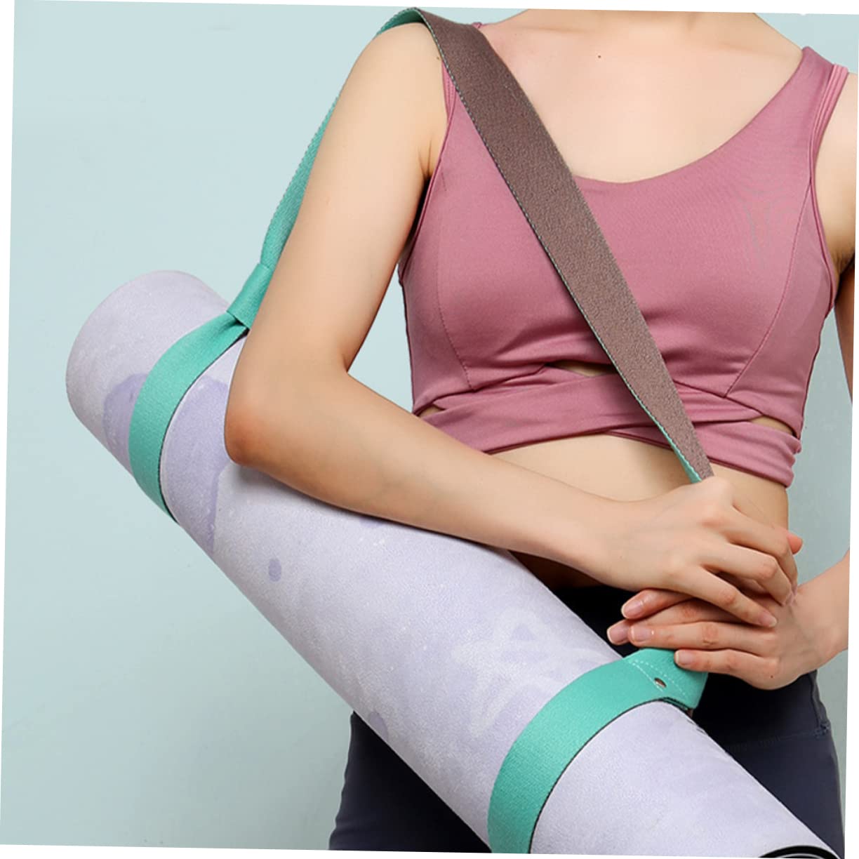 Toyvian Yoga Tragegurt Hautfreundlichem Verstellbar Tragbar für Fitness Yoga Schützt Hände Verletzungen für Hause