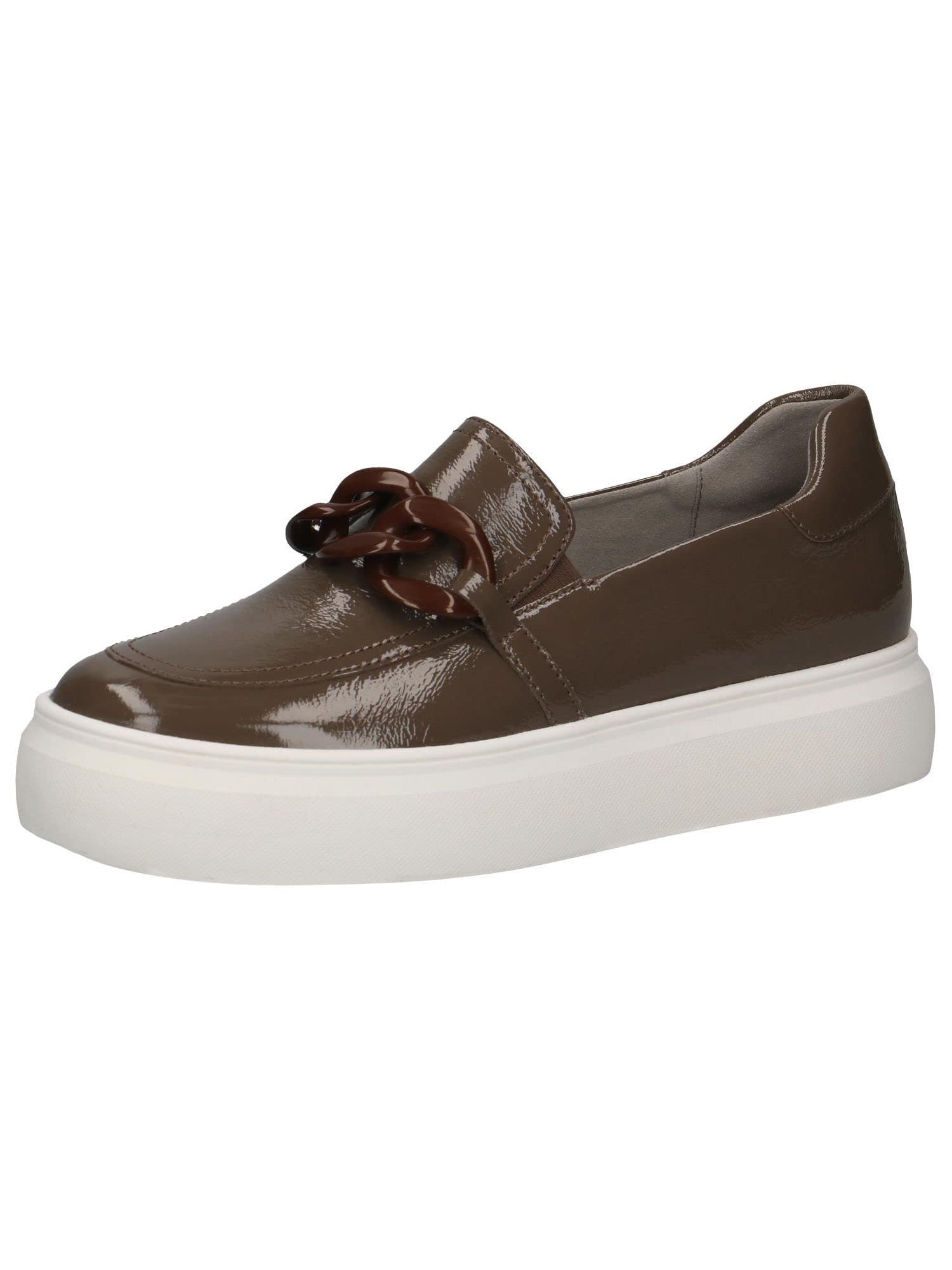 CAPRICE Women's Trainers 9-9-24758-20 G Width, Cognac Uni, 9 UK