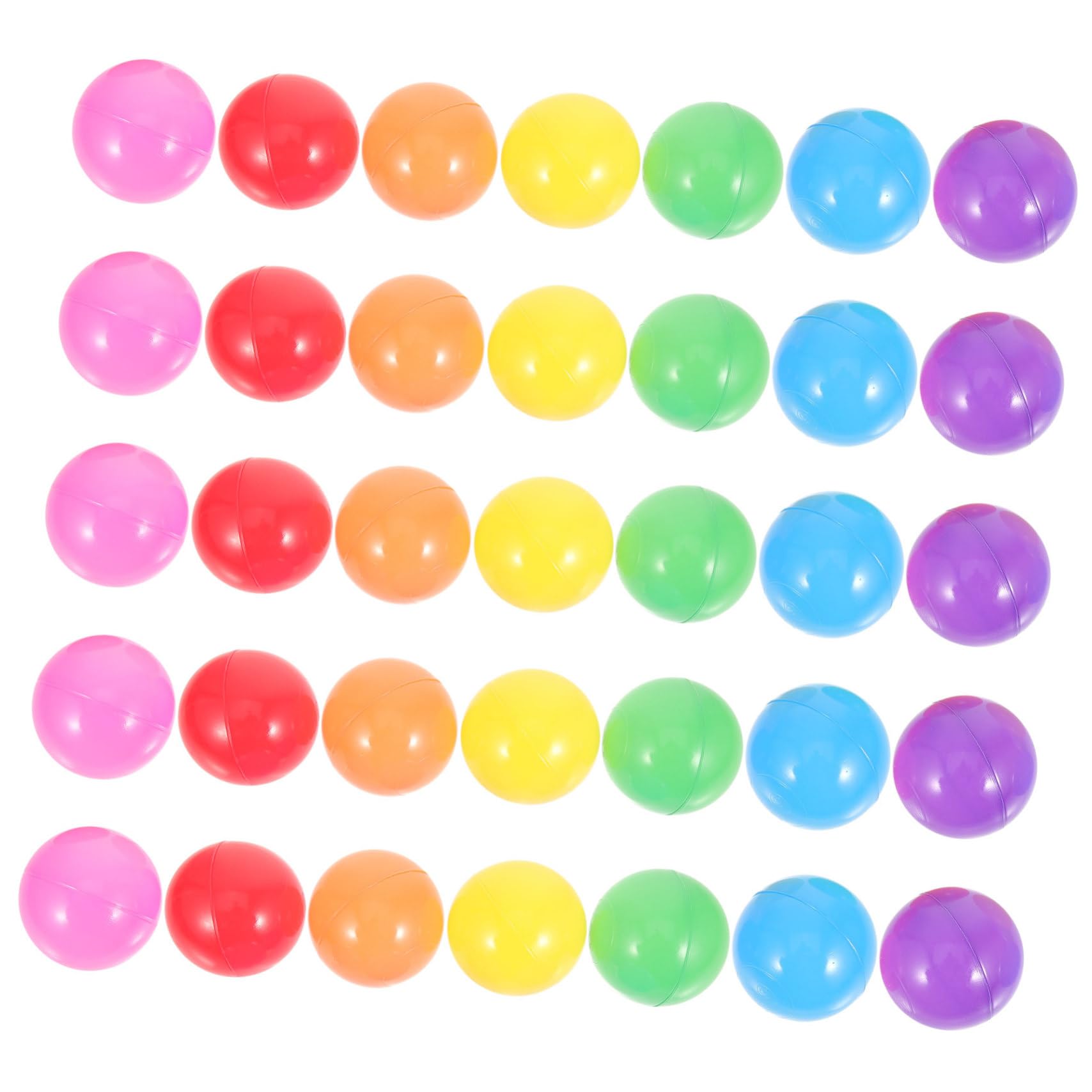 KESYOO 50Pcs Colored Plastic Ball Pit Balls Bath for Balls for Tents Playhouses Pools and Bright Colors for Shape Color Recognition
