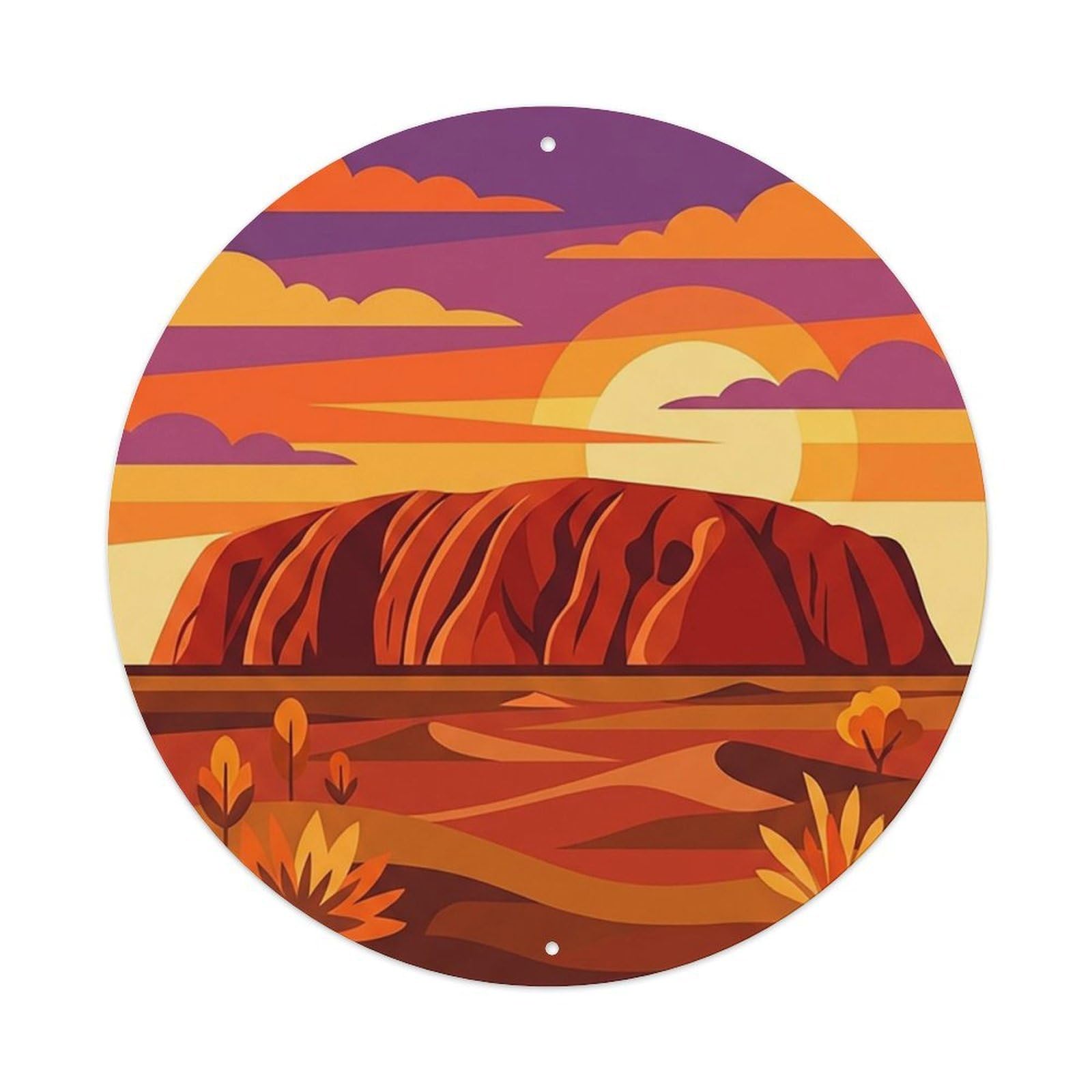 Australia Travel Retro Uluru Metal Tin Sign
