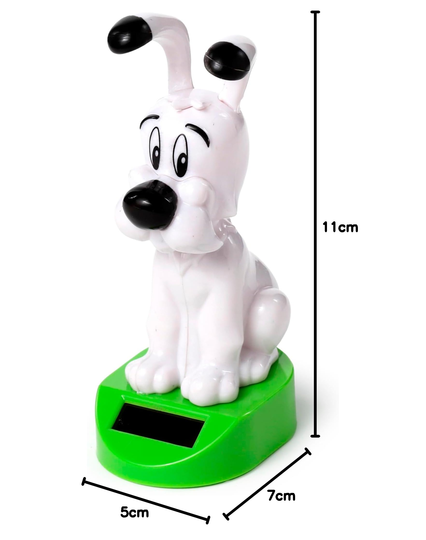 Puckator Solar Pal - Idefix Personaggio Ballerino ad Energia Solare - Asterix e Obelix, per Cruscotto Auto, Scrivania o Davanzale Finestra, Idea Regalo