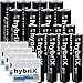 Produktbild hybriX 16er Kombipack Pro Black - 8X Mignon AA [ 2600mAh/min. 2550mAh ] + 8X Micro AAA [ 1000mAh/min. 930mAh ] Hybrid Akkus in Box - Die Neue Generation von Hybrid Akku Batterien
