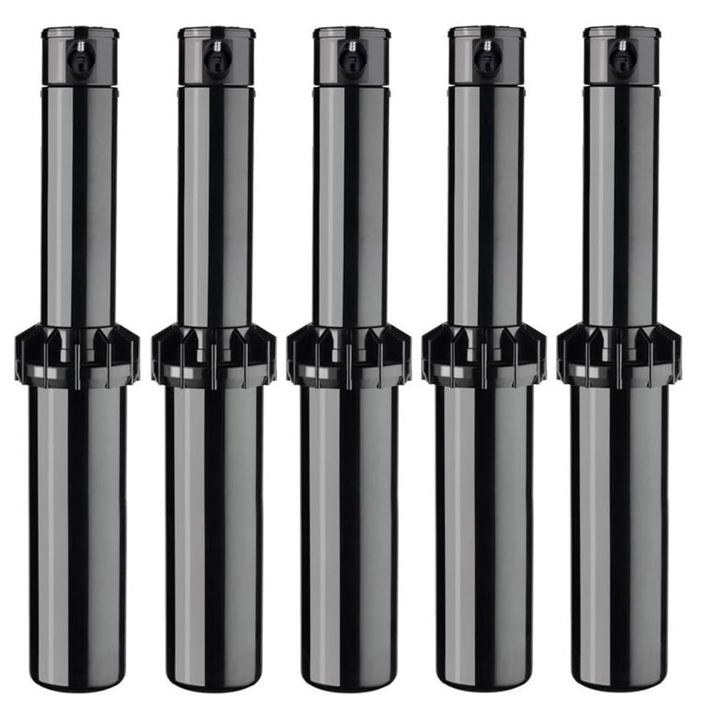 Suinga Confezione da 5 irrigatori K-Rain RPS Select 3/4'' | Portata da 7,6 a 14 metri | Irrigatore a turbina ad angolo regolabile | Ugelli preinstallati | Facile da regolare