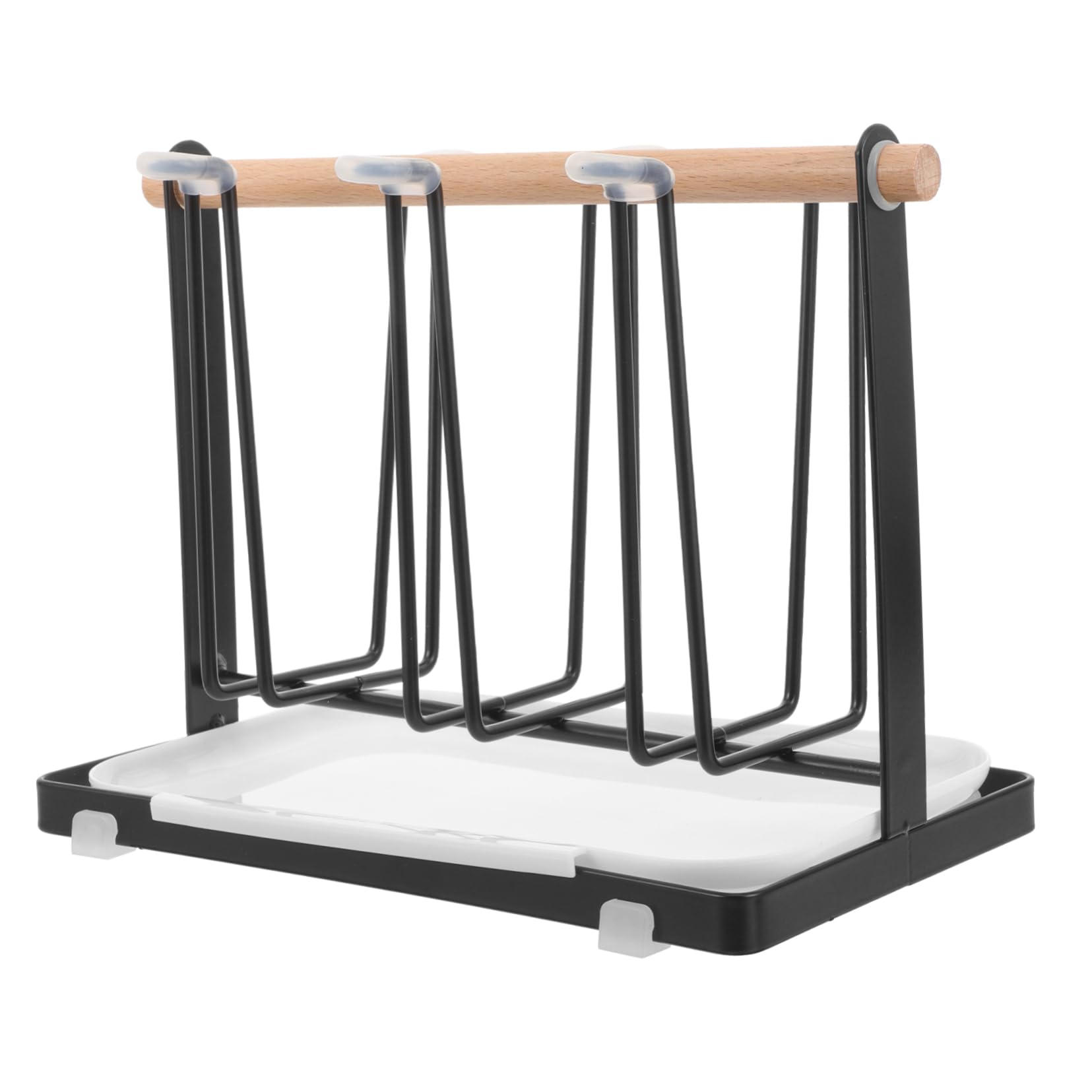 RORPOIR Art Cup Holder with Tray Sturdy Coffee Mug Display Rack for Tea Cups Saucers Metal Storage for Home Office Design for Organizing Mugs and Cups