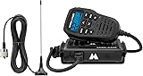 Midland® - MXT275 MicroMobile GMRS Radio - 15 watts Two-Way Radio with Integrated Control Microphone - Overland Caravanning Tractors - Detachable External Magnetic Mount Antenna - 8 Repeater Channels Standard