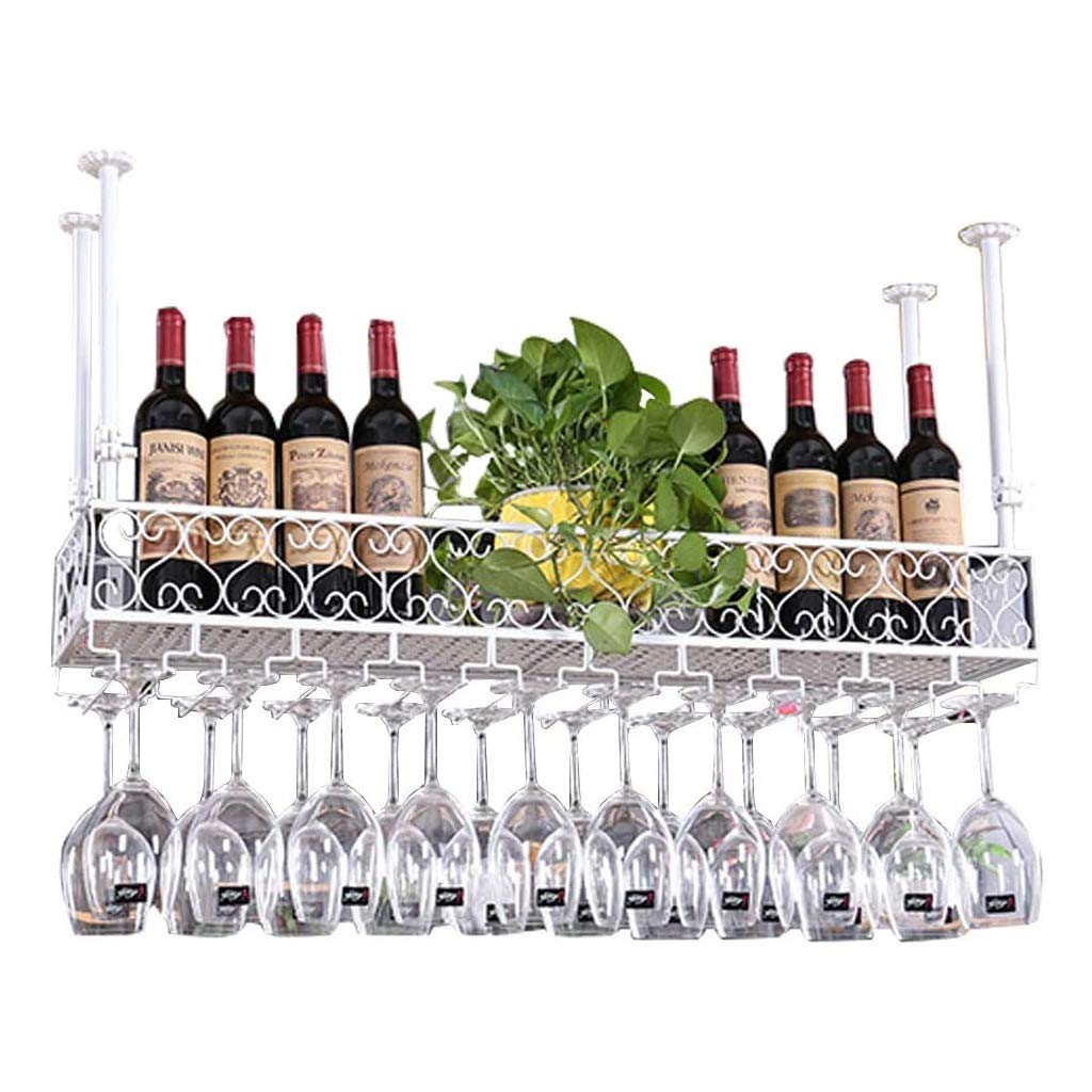 Porte-bouteille de vin flottant vintage pour créer un espace bar chaleureux dans votre salon