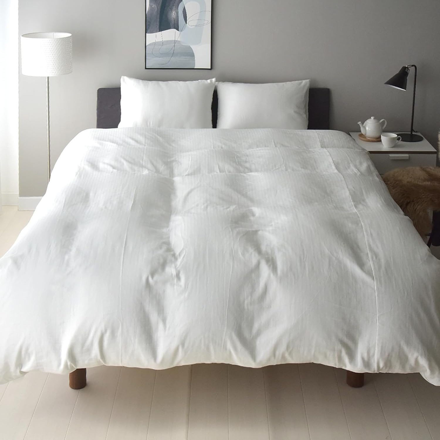 羽毛布団 ダブル ニューゴールド 白 日本製 190×210cm 特別価格