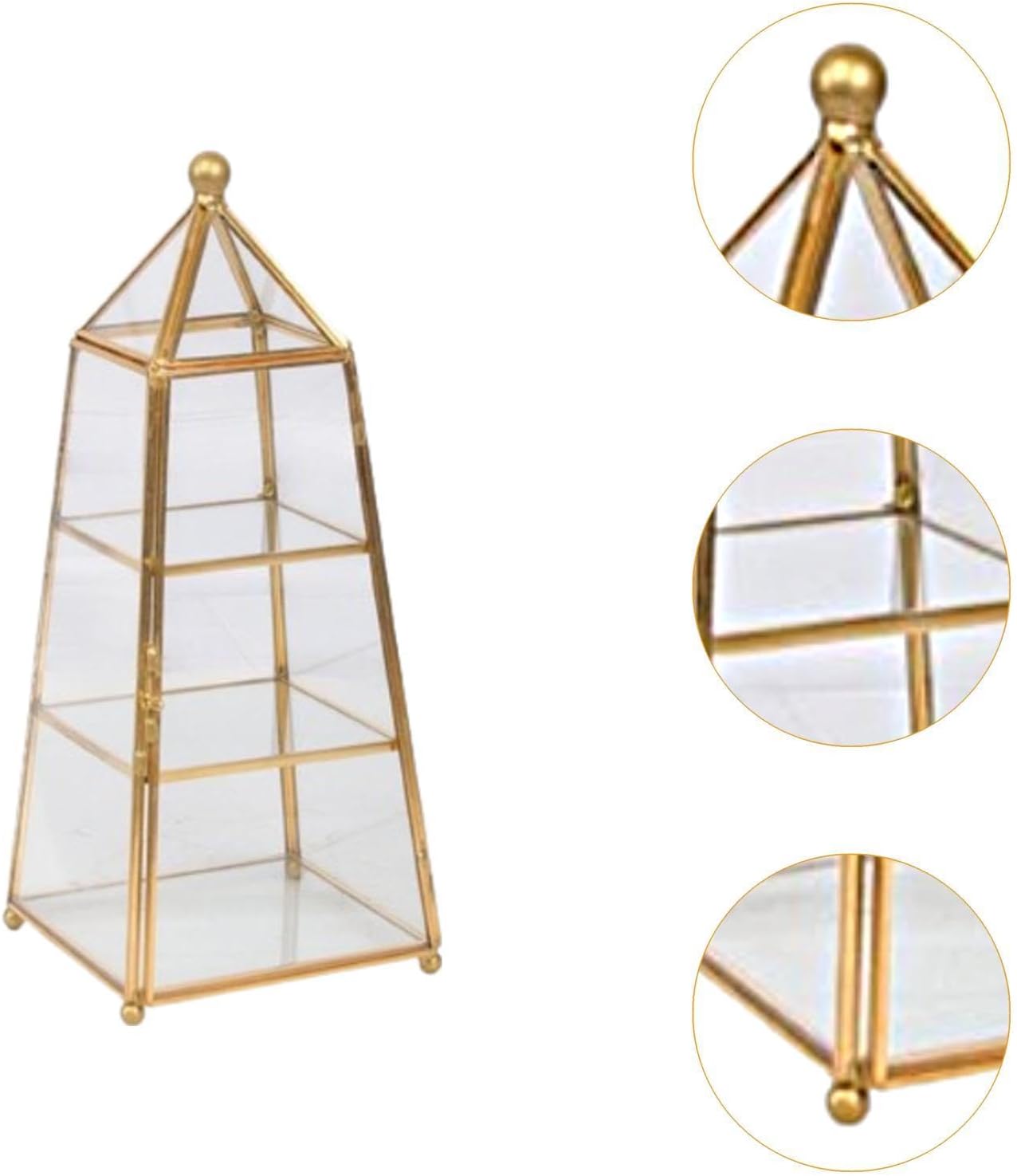 Glass Jewelry Box Jewelry Display Case Dressing Table Clear Creative Decorative Container Cosmetic Storage Case for Bracelets