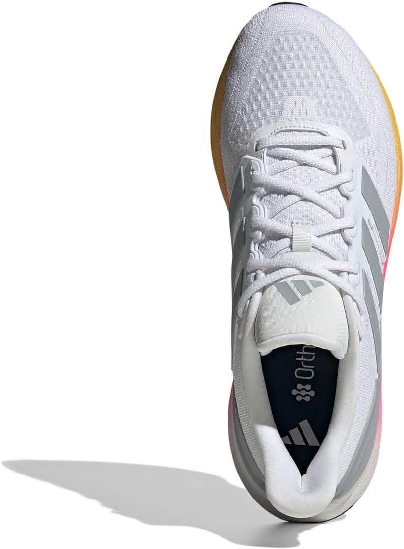 Adidas Men's Ultrabounce 5, White/Halo Silver/Black, 10.5