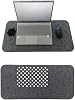 Keçe Masa Üstü Mouse Pad ve Bilgisayar Düzenleyici 70x32 cm – Antibakteriyel Mat, Doğal Keçe Mat, Masa Koruyucu Altlık, Ofis ve Ev için Minimalist Tasarım koyu gri
