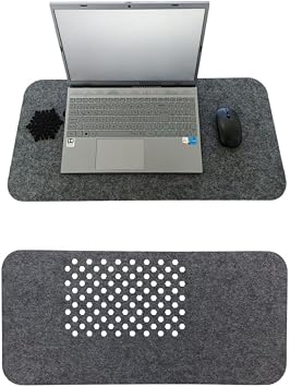 Ke e Masa  st  Mouse Pad ve Bilgisayar D zenleyici 70x32 cm   Antibakteriyel Mat, Do al Ke e Mat, Masa Koruyucu Altl k, Ofis ve Ev i in Minimalist Tasar m koyu gri