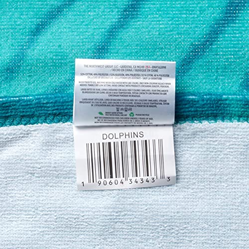 Image of Northwest NFL Miami Dolphins Unisex-Adult Beach Towel, 30 inch x 60 inch, Psychedelic (Pack of 6)