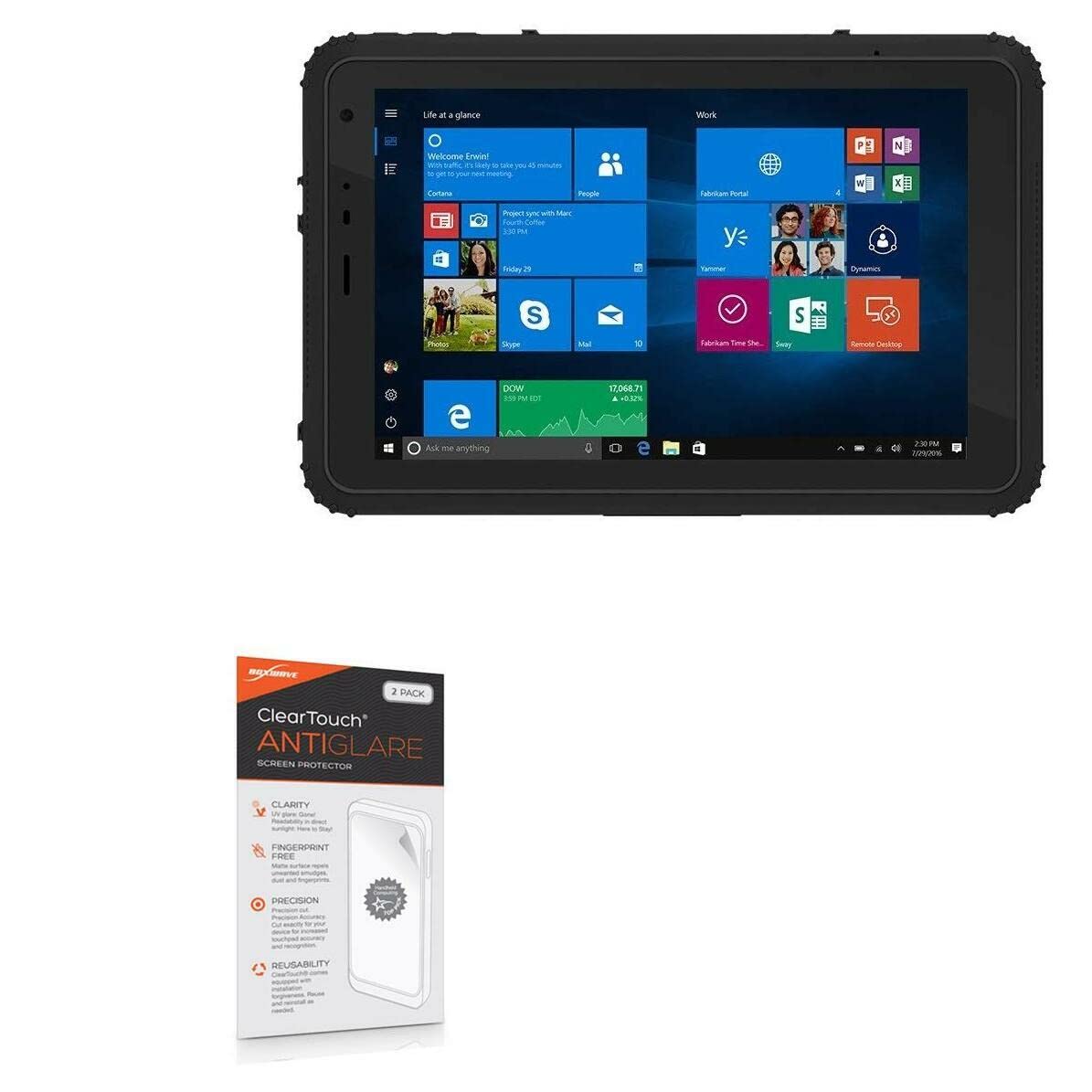 BoxWave Screen Protector Compatible with Vanquisher SV-88 Rugged Tablet Thin Design (8 in) - ClearTouch Anti-Glare (2-Pack), Anti-Fingerprint Matte Film Skin