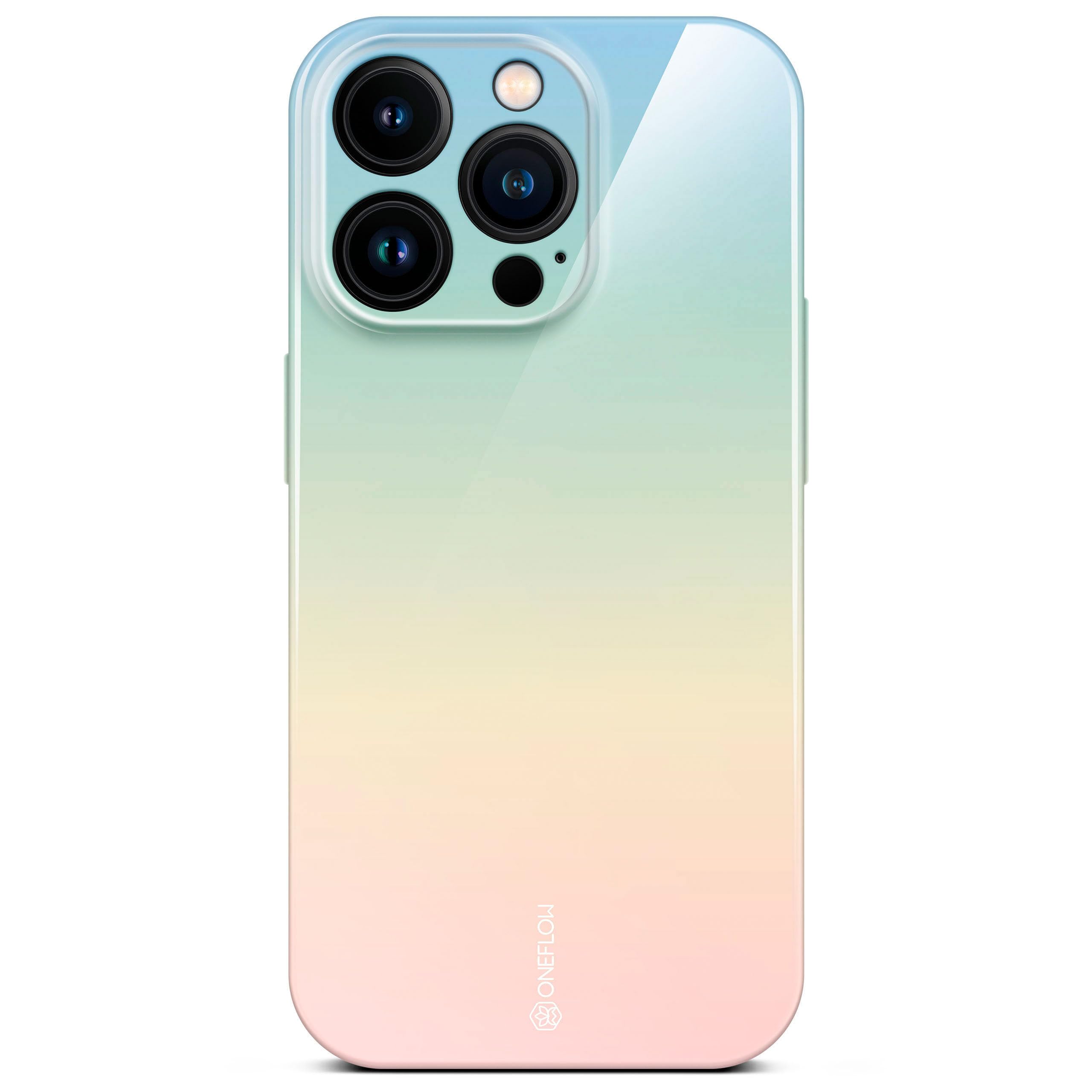 Coque iPhone 16 Pro mince rigide design avec protection caméra, étui imprimé vert menthe - 8