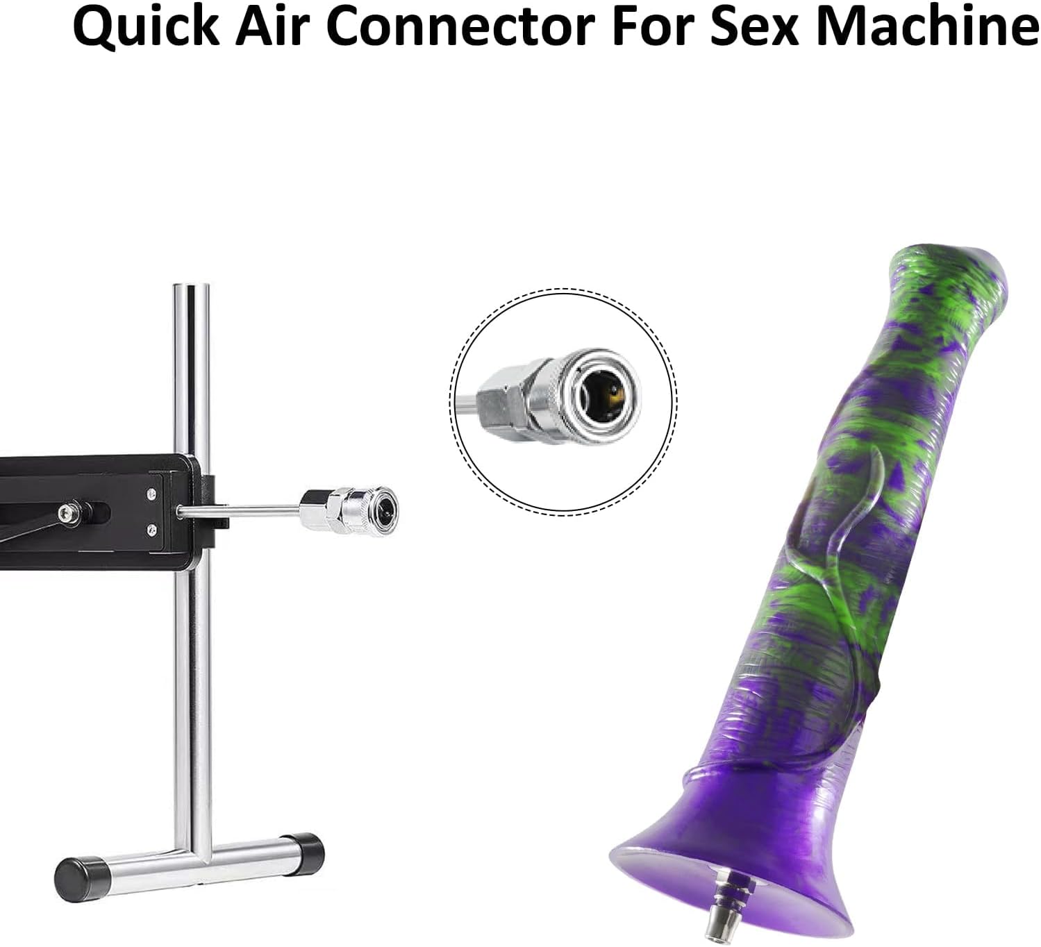 Sex Machine Attachments,11.8In Fantasy Dildo with Quick Air Connector,Silicone Dildo Sex Machine,Sex Machine Accessories for Thrusting Sex Machine,Adult Sex Toy