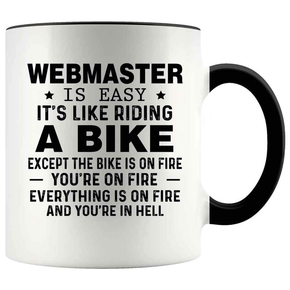 Funny Gift For Webmaster 11oz Accent Mug, Congratulation Gift For Men Women Have A New Job