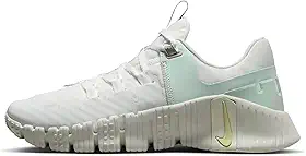 Free Metcon 5 Tênis de treino feminino premium (FJ1548-100, branco Summit/vidro marinho/pouco verde/torção limão claro)